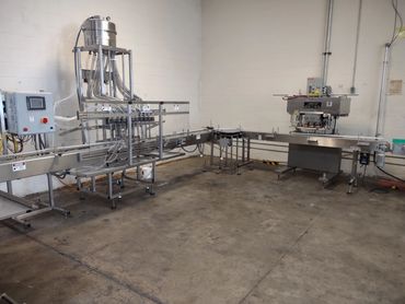 Fill cap label line packaging equipment