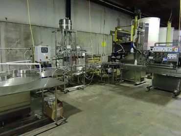 Packaging line equipment factory floor